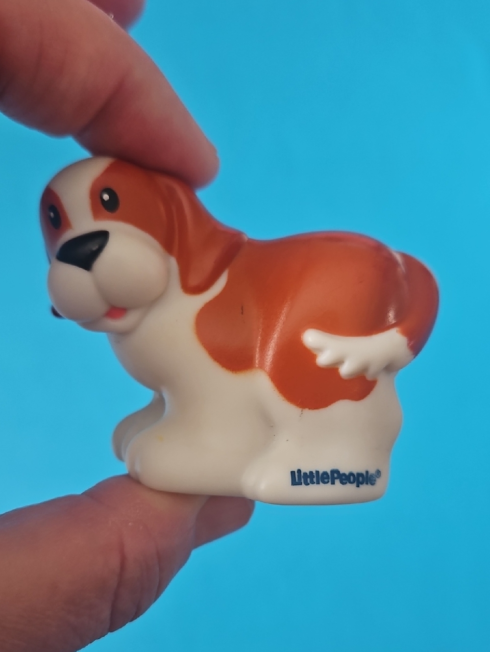 Little People Brown & White Dog Figure - Kids Toy